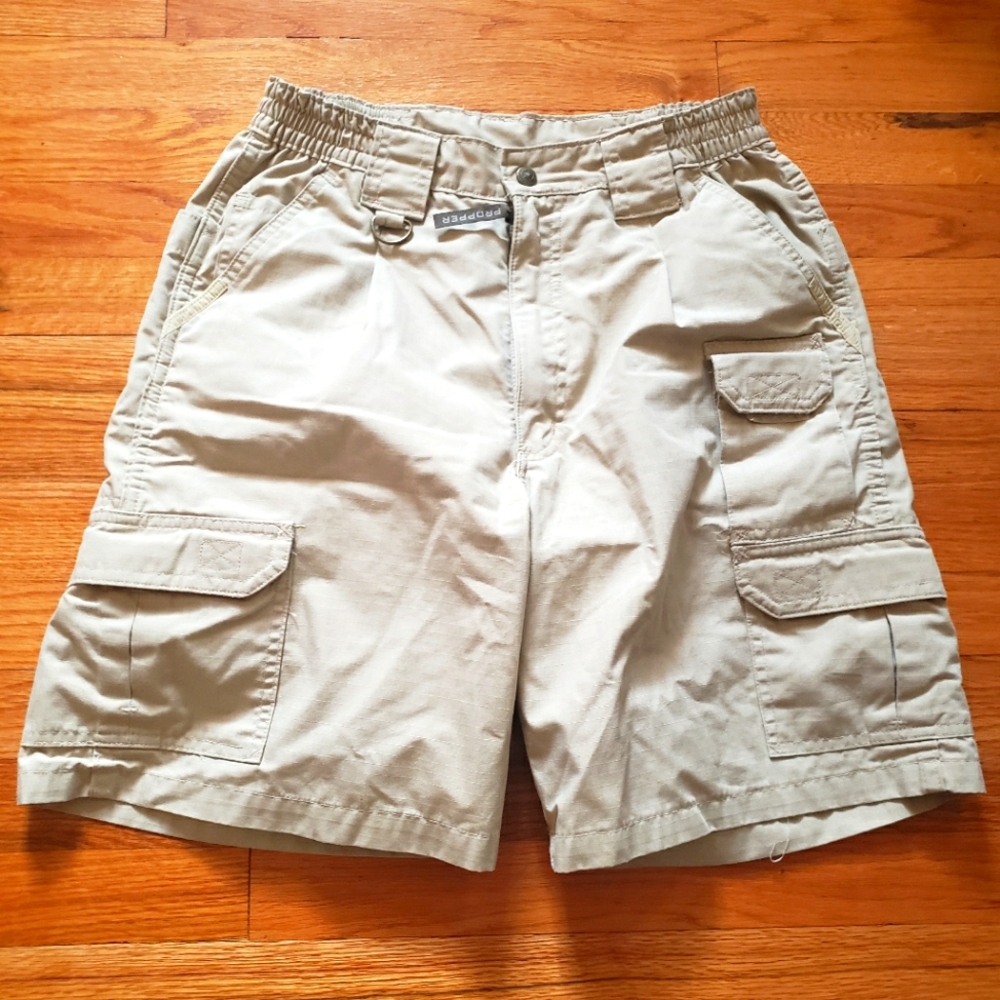 Propper Tactical LEO Style Teflon Shorts  Mens Size 32  Tan Multipocket
